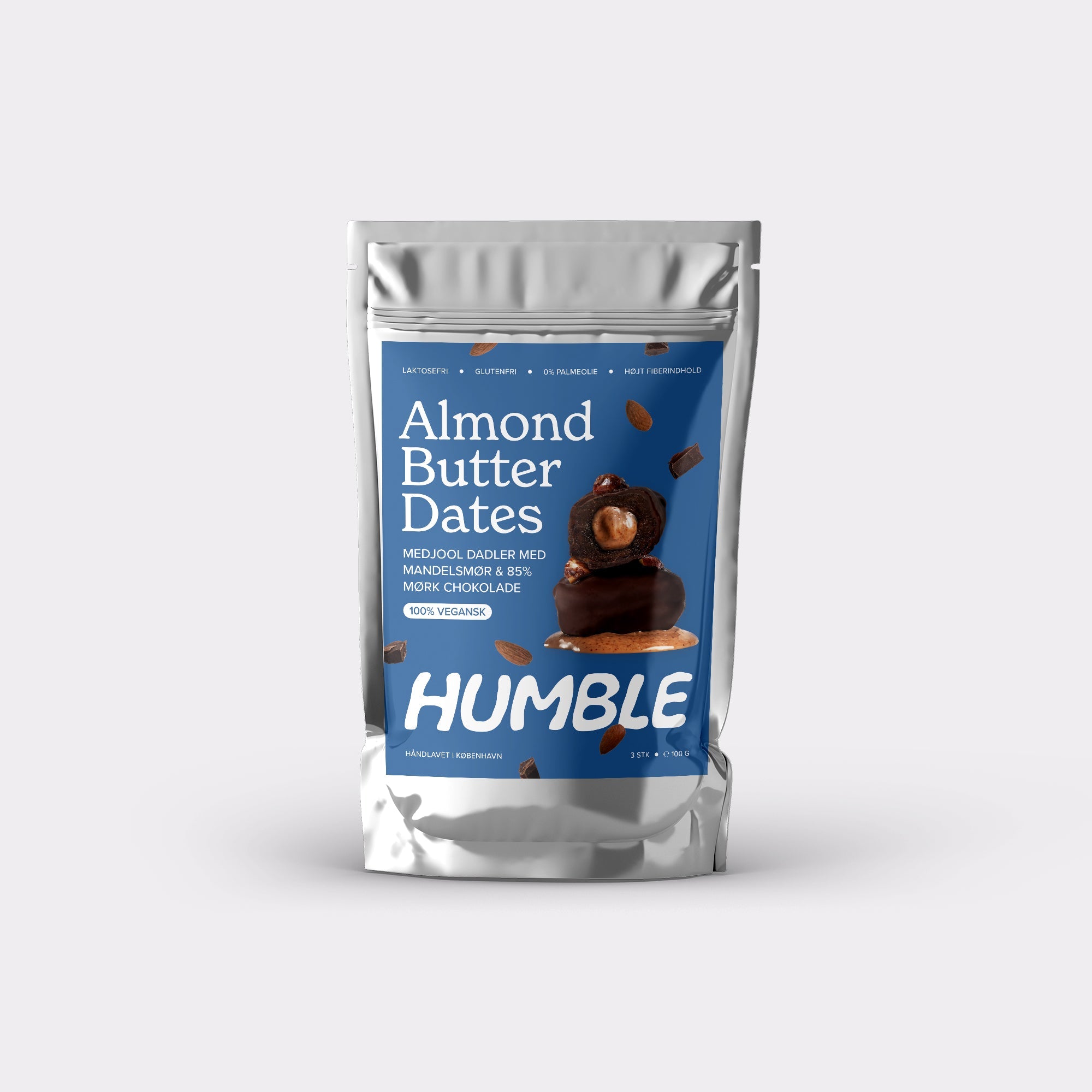 Almond Butter Chokolade Dadler - Humble